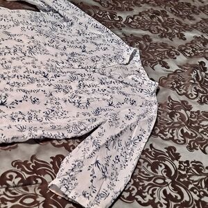 Limuyao Summer Blue & White Top Large